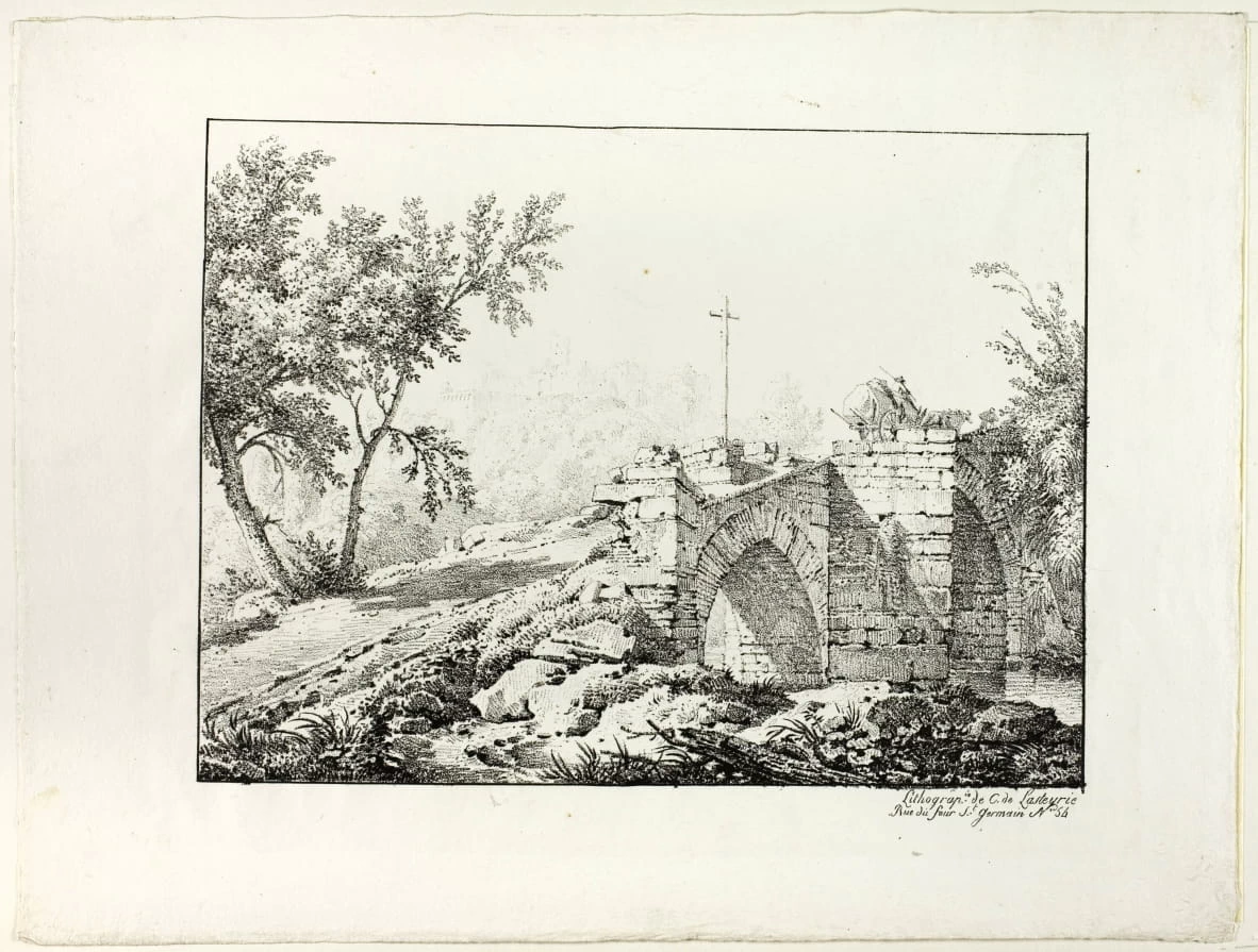 Paesaggio con ponte , stampa - Art Institute of Chicago, Harold Joachim Purchase Fund